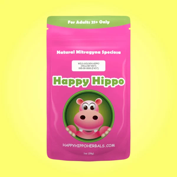 Wild Golden Hippo by Happy Hippo - Yellow Maeng Da Kratom